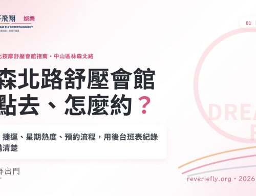 台北按摩舒壓會館指南：中山區林森北路的路段、捷運、幾點去與第一次的流程（2026）